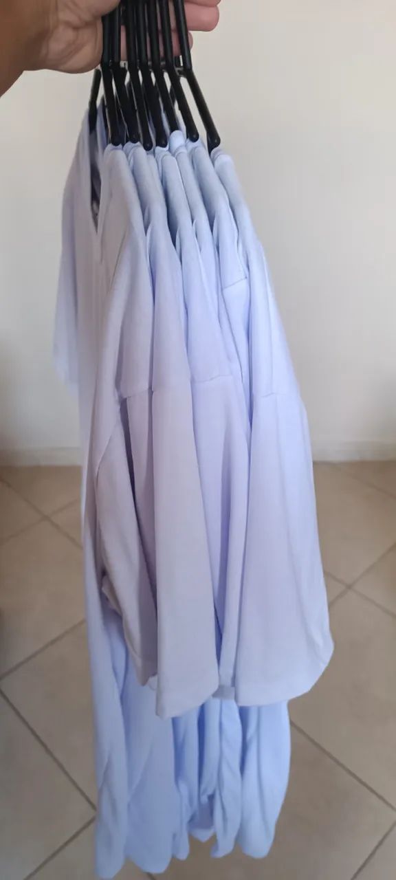 Kit 7 Camisas brancas G - Foto 2