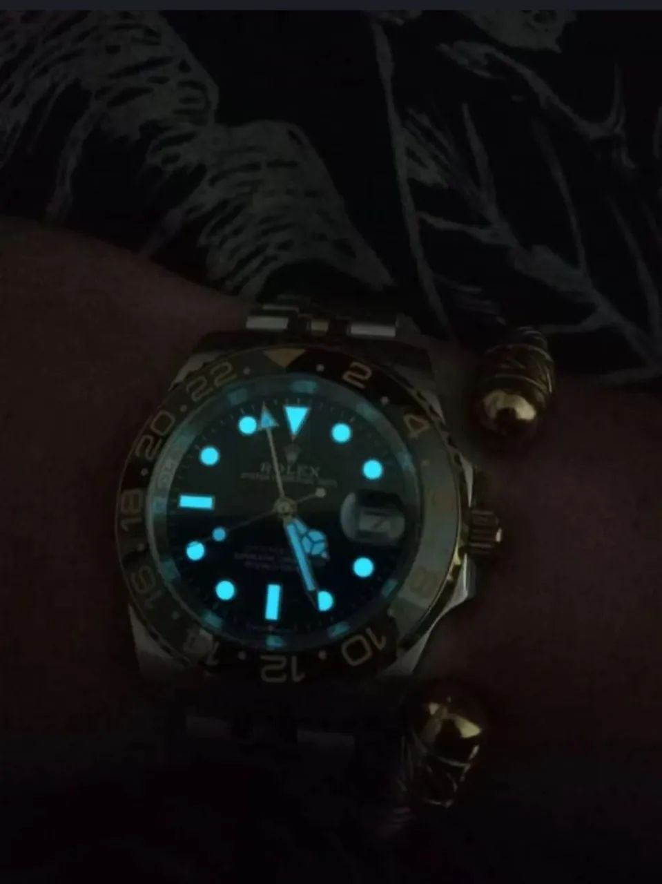Rélogio Rolex GMT Gold Iron AUTOMÁTICO - Foto 3