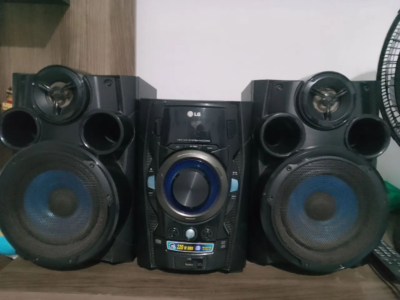 Som microsystem LG seminovo 