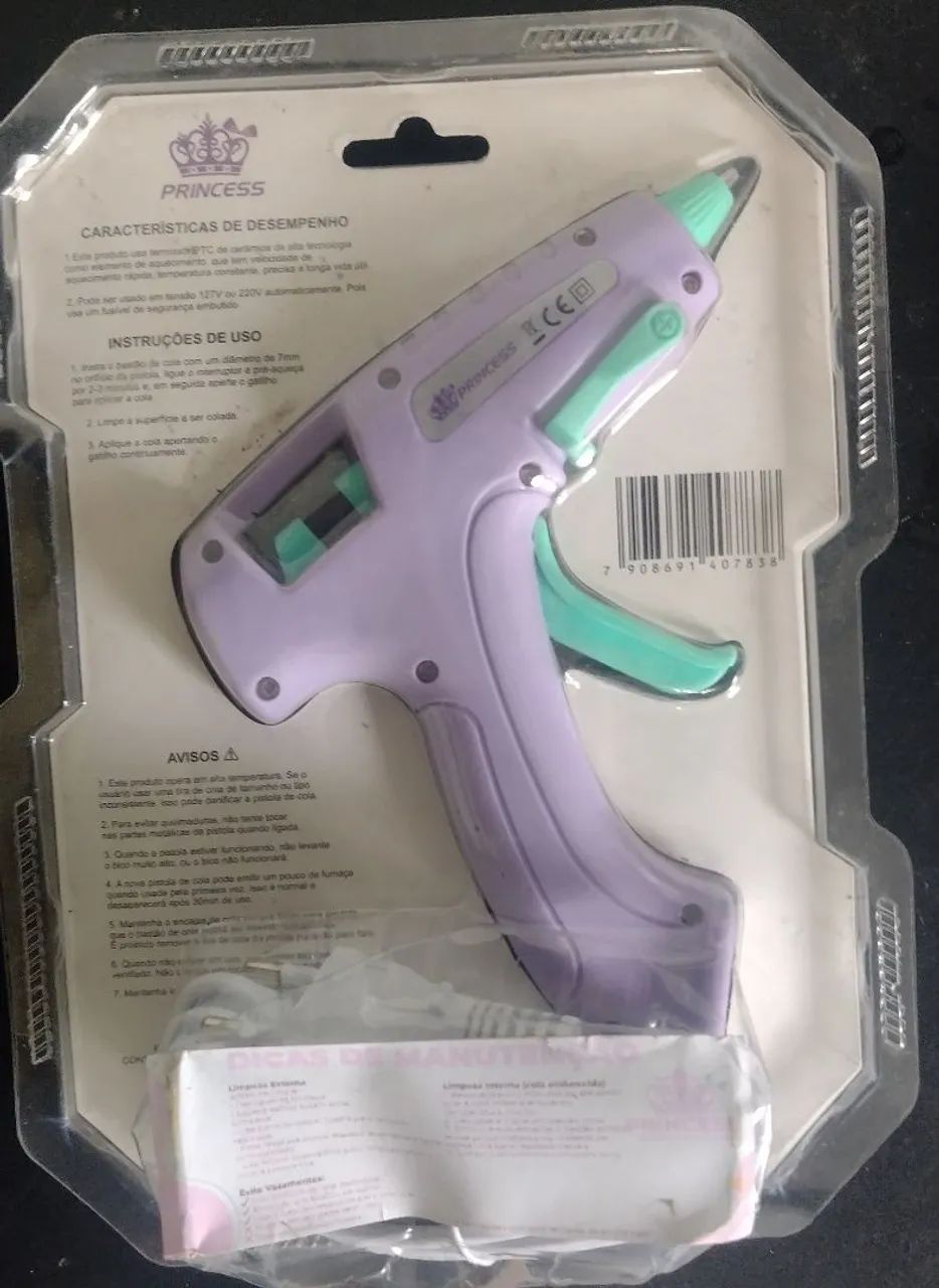 Pistola de cola quente c/Base Princess Pequena 30w Bivolt - Foto 4
