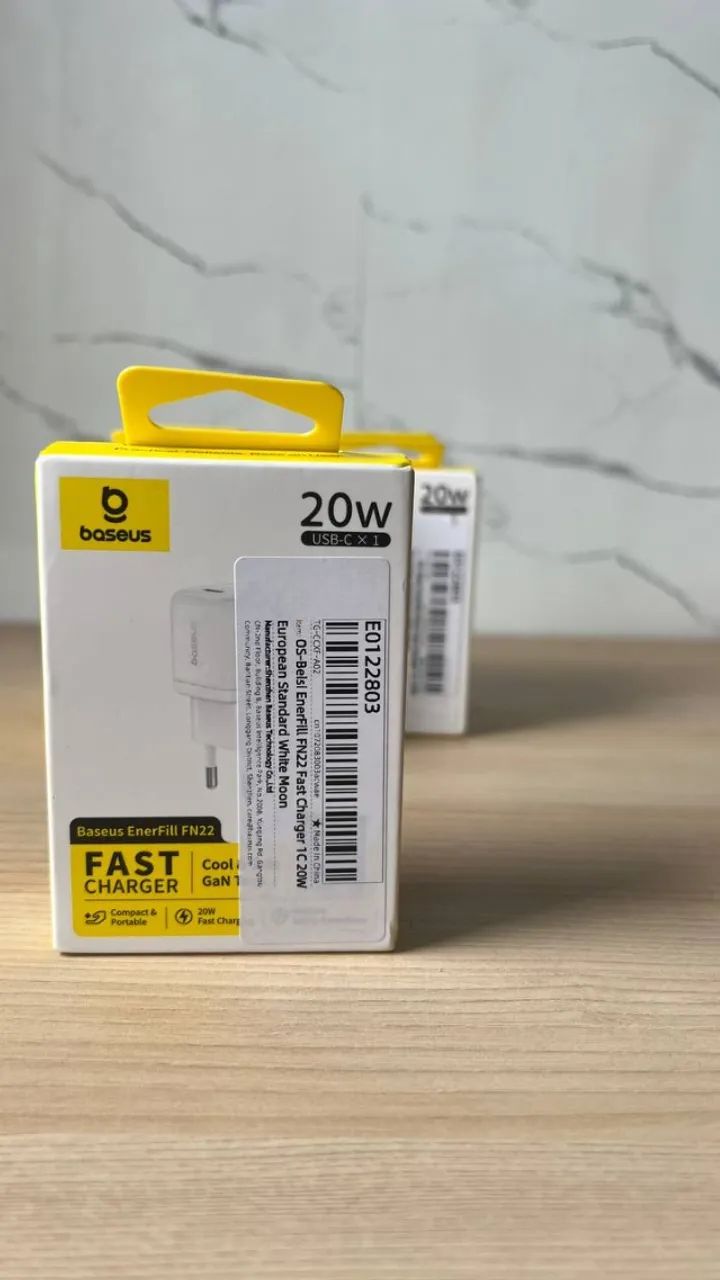 Fonte carregamento rápido Tipo C Baseus 20w - Original e com garantia/Lacrada-Branca/preta - Foto 4