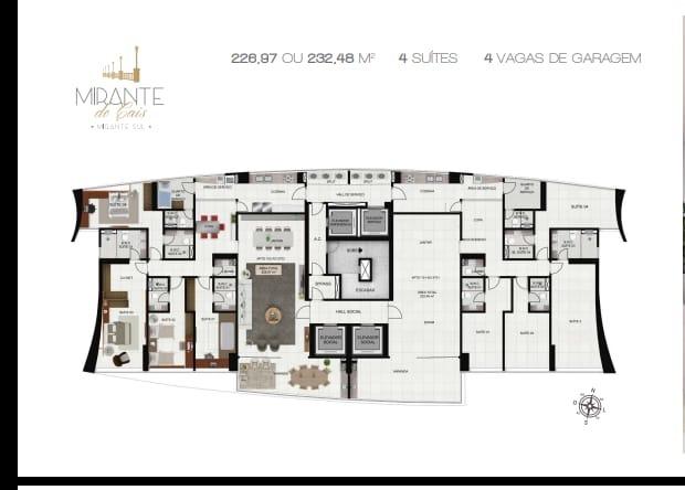 YK-Projeto novo Recife Cais José Estelita Mirante do Cais 4 Quartos, 4 Suítes, 4 vagas