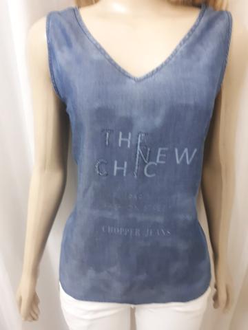 Camiseta regata jeans - Foto 2