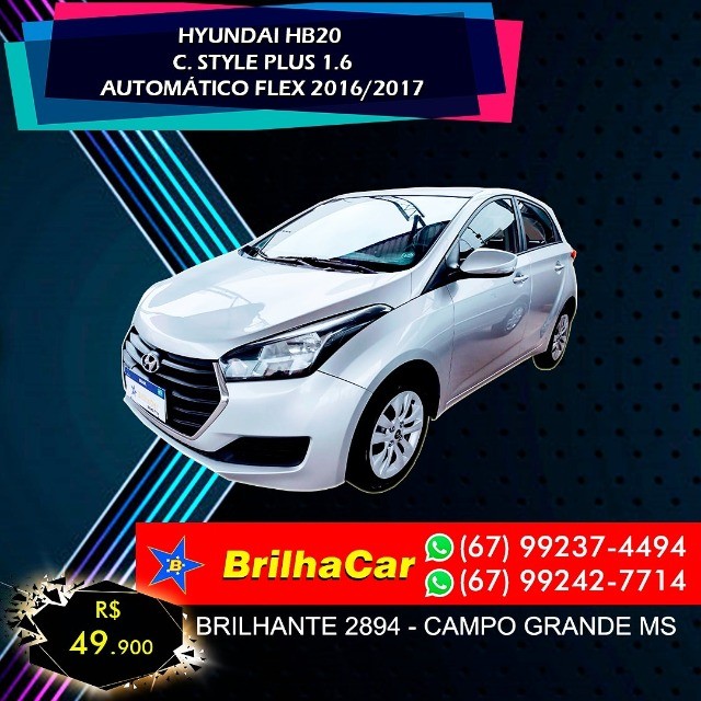 HB20 C.STYLE/C.PLUS 1.6 FLEX 16V AUT. 2016/2017