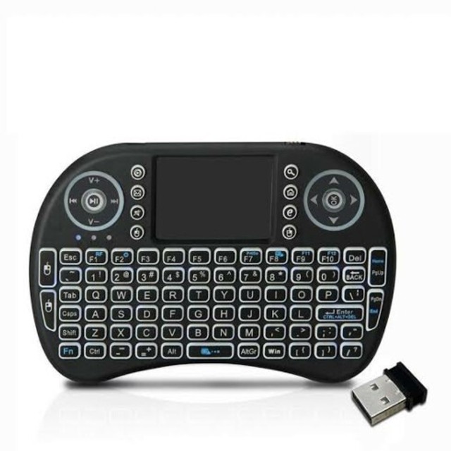 Mini Teclado Com Touchpad Wireless 2.4g Bateria de Litio Exbom - BK-BTI8 - Bramulti - Foto 6