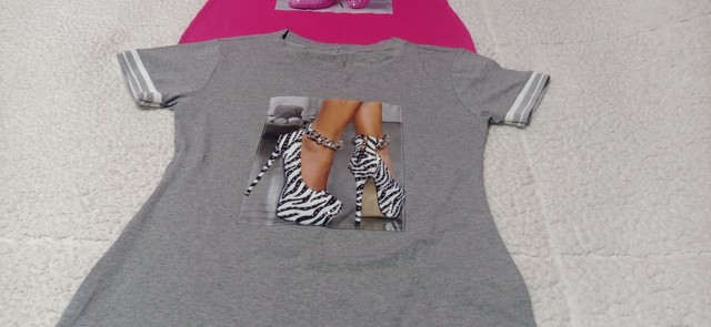 Camiseta feminina malha - Foto 2