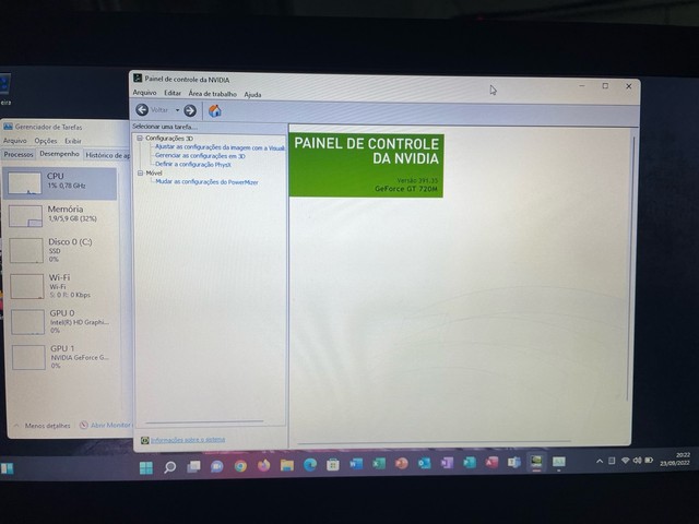 Notebook gamer Asus i5 com placa de vídeo e ssd impecável