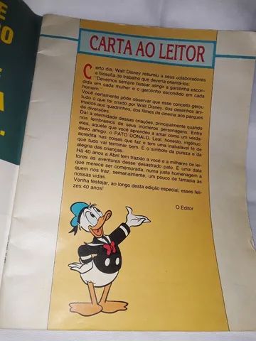 Revista comemorativa 40 Anos da Revista O Pato Donald Super Rara - Foto 2