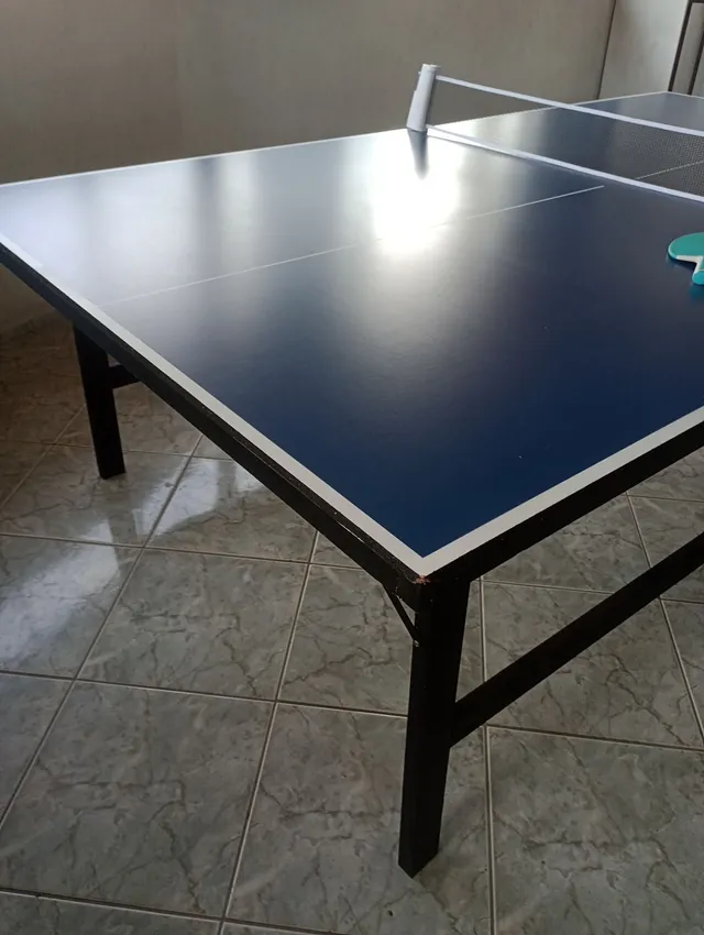 Mesa De Tênis De Mesa, Ping Pong, Com Rodízio, MDP 15mm, Acompanha