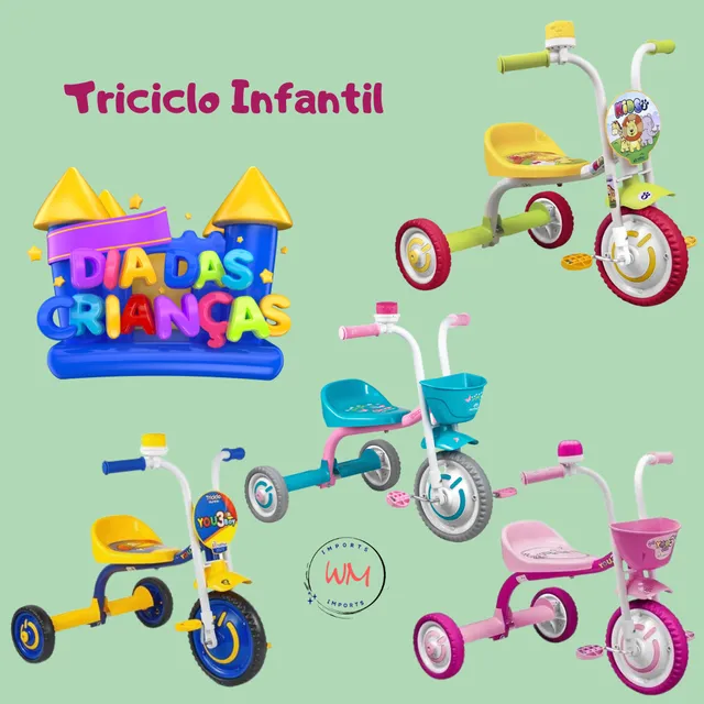 Triciclo Infantil You Boy em Aluminio - Nathor