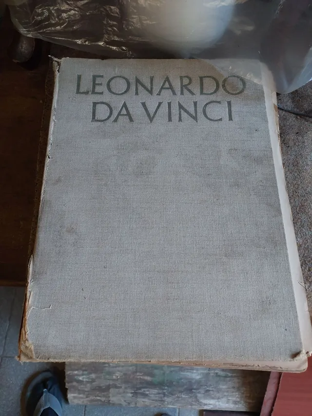 LIVRO RARIDADE LEONARDO DA VINCI EDIÇÃO DE 1956 ITÁLIA
