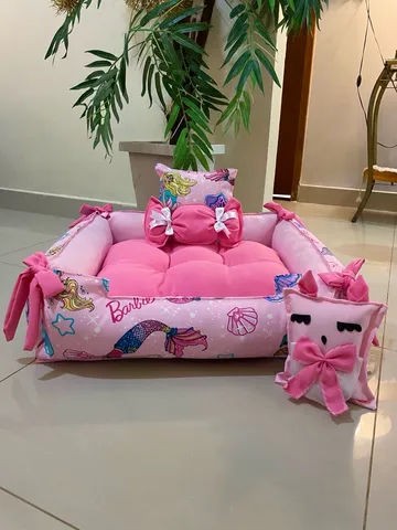 Cama para Cachorro Glitter Barbiecore