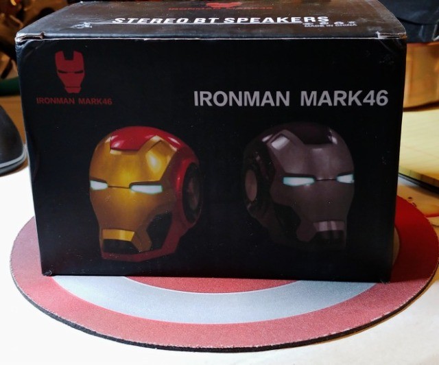 Mini Caixa de Som Homem de Ferro Via Bluetooth - Frete Grátis pelo Site Nikompras - TO