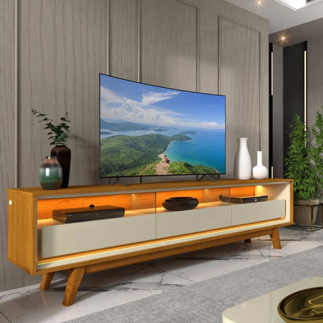 Rack Bancada Requinte com Led