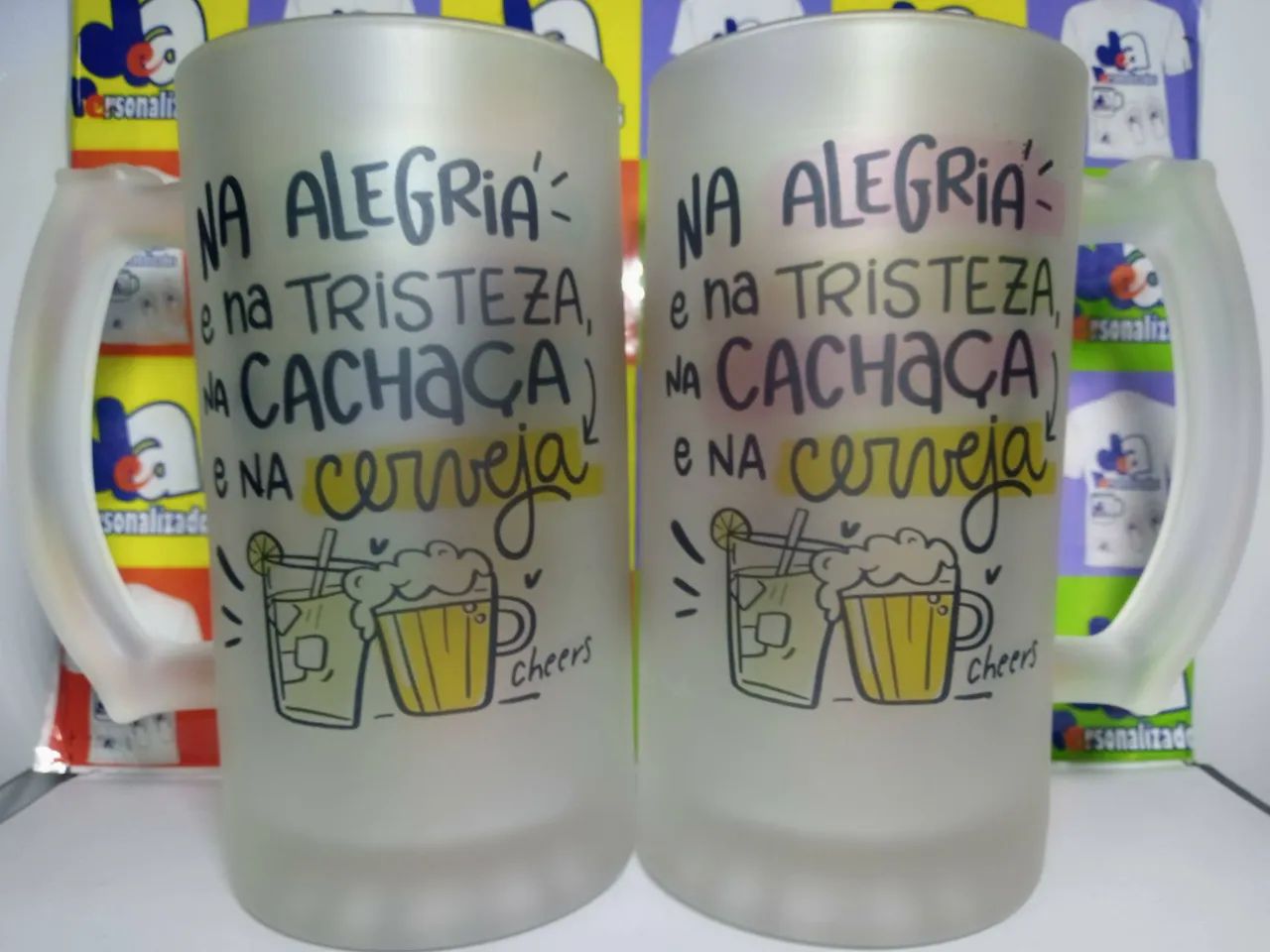Caneca de Chopp 475ml Vidro Temperado  - Foto 2