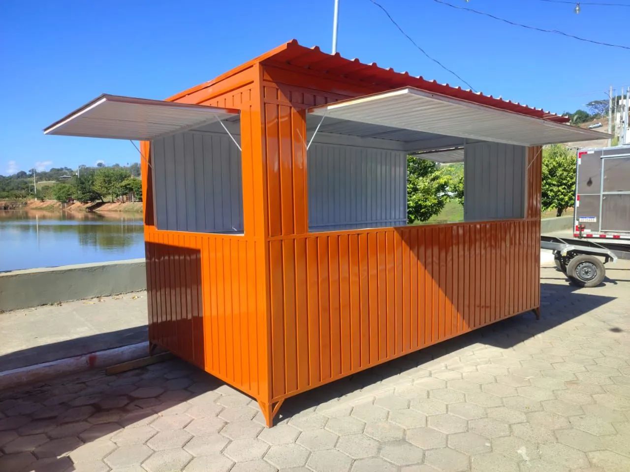 Container lanchonete Quiosque Móvel Novo - Foto 4