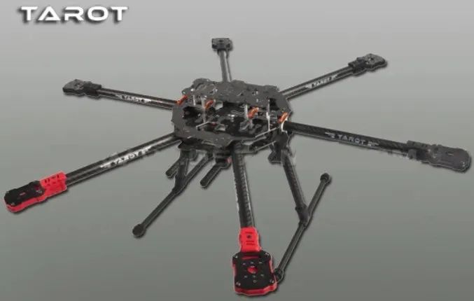 Hexacoptero Tarot com sistema propulsao DJI E600 com helices motores e esc reserva