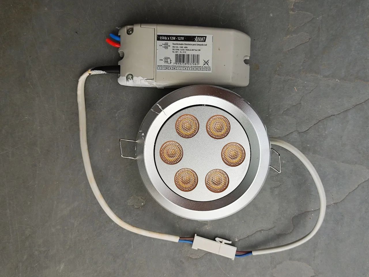 Kit ou individual!! Transformador Eletrônico para Lâmpada Led AVANT 12W