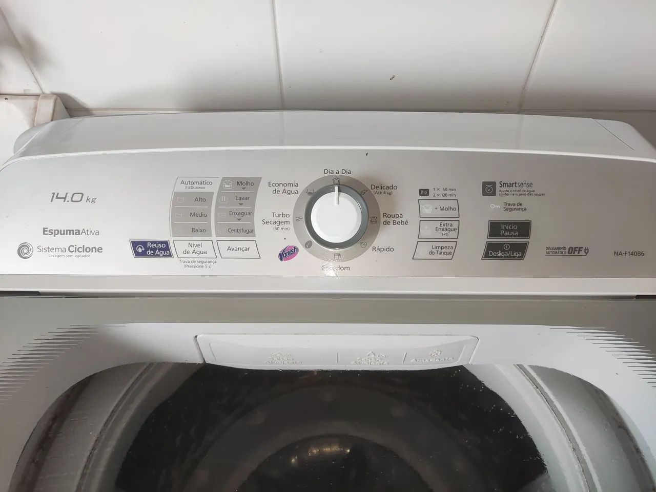 Máquina de Lavar Roupa Panasonic 14kg - Usada - Foto 3