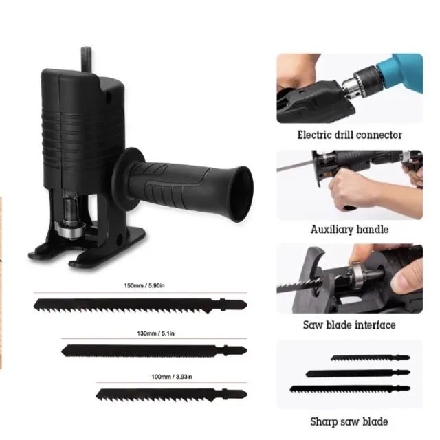 Serra Tico Tico Sabre Para Furadeira E Parafusadeira - Foto 2