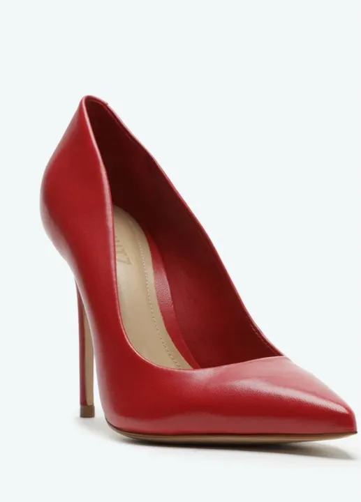 SCARPIN SCHUTZ DE COURO VERMELHO