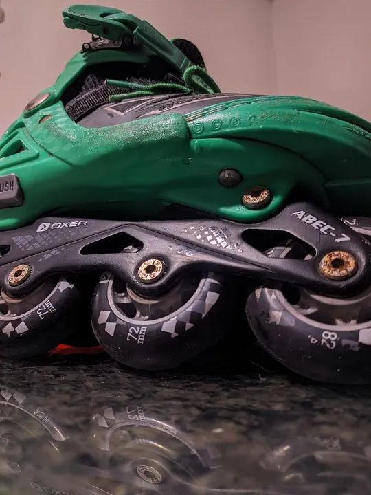 Patins Infantil Oxer Verde (PRA SAIR LOGO!)