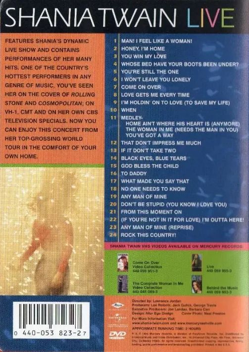 Dvd Shania Twain - Live - Foto 2