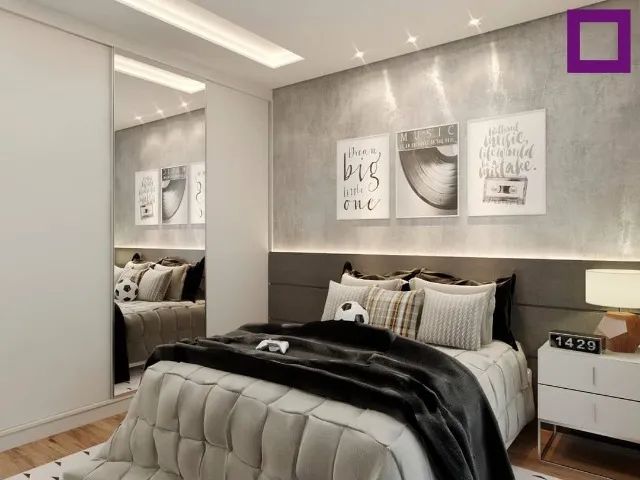 Cabeceira de cama feita de mdf