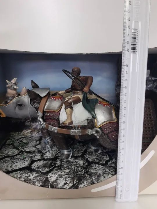 Schleich 70083 Gladiador + Rinoceronte + Carroça Raridade Tam. 44 cm Completo.  - Foto 2