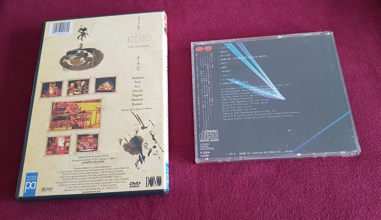 Kitaro - DVD(Kojiki A Story in Concert)+ CD japonês (In Person