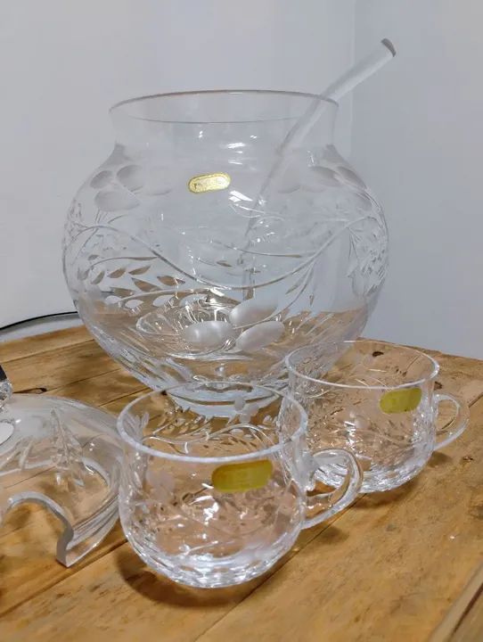 Poncheira de cristal  - Foto 3