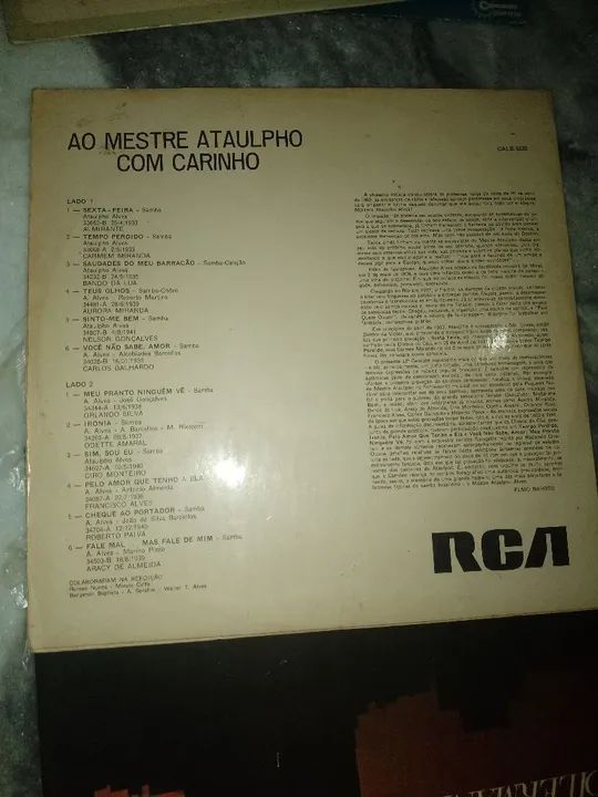 Vinil ao mestre Ataulfo com carinho - Foto 2