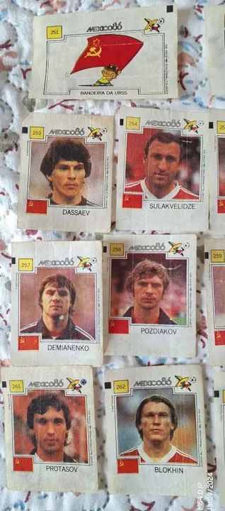 Figurinhas México 86 União Sovietica - Foto 2