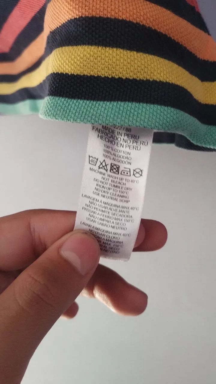 Camiseta Lacoste Polo Listrada Colorida original com detalhe!! - Foto 5