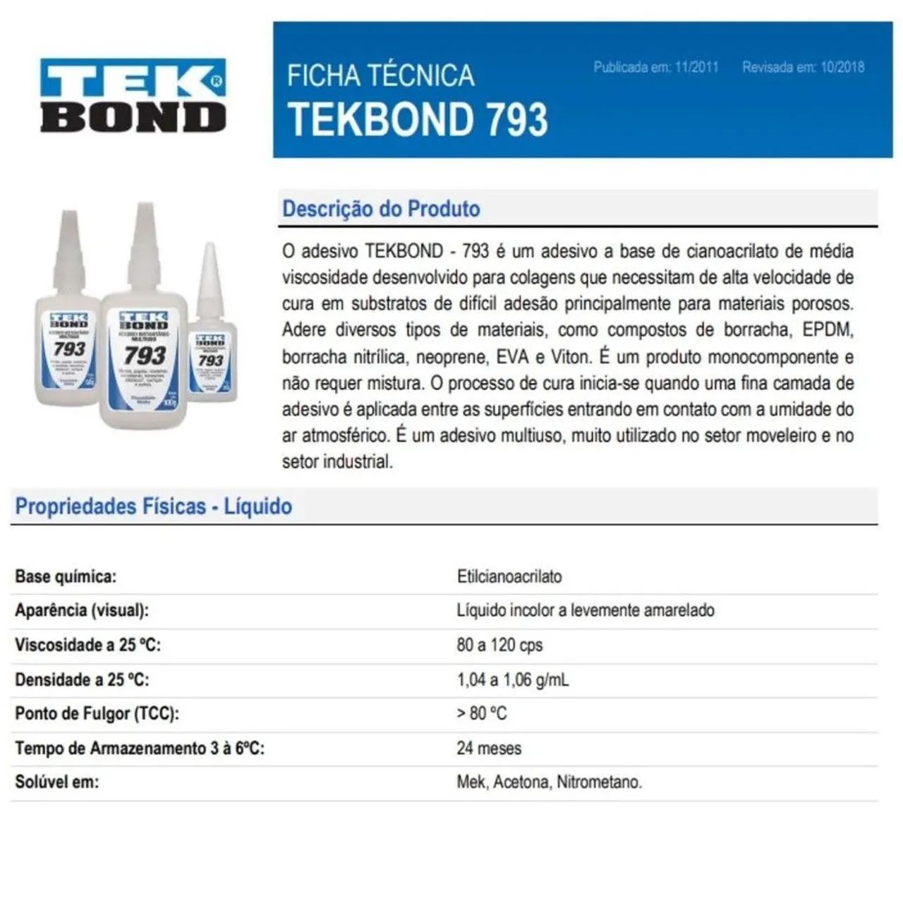 Cola Tek Bond 793 Multiuso 20g - Foto 4