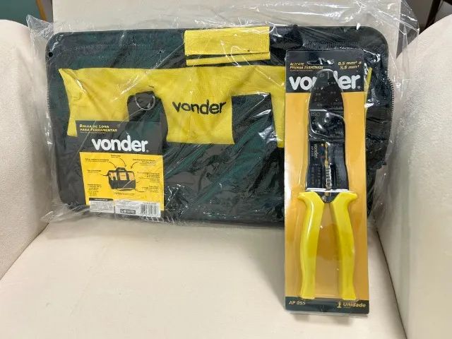 Kit Bolsa de Lona + Alicate Prensa Terminais Vonder - Foto 5