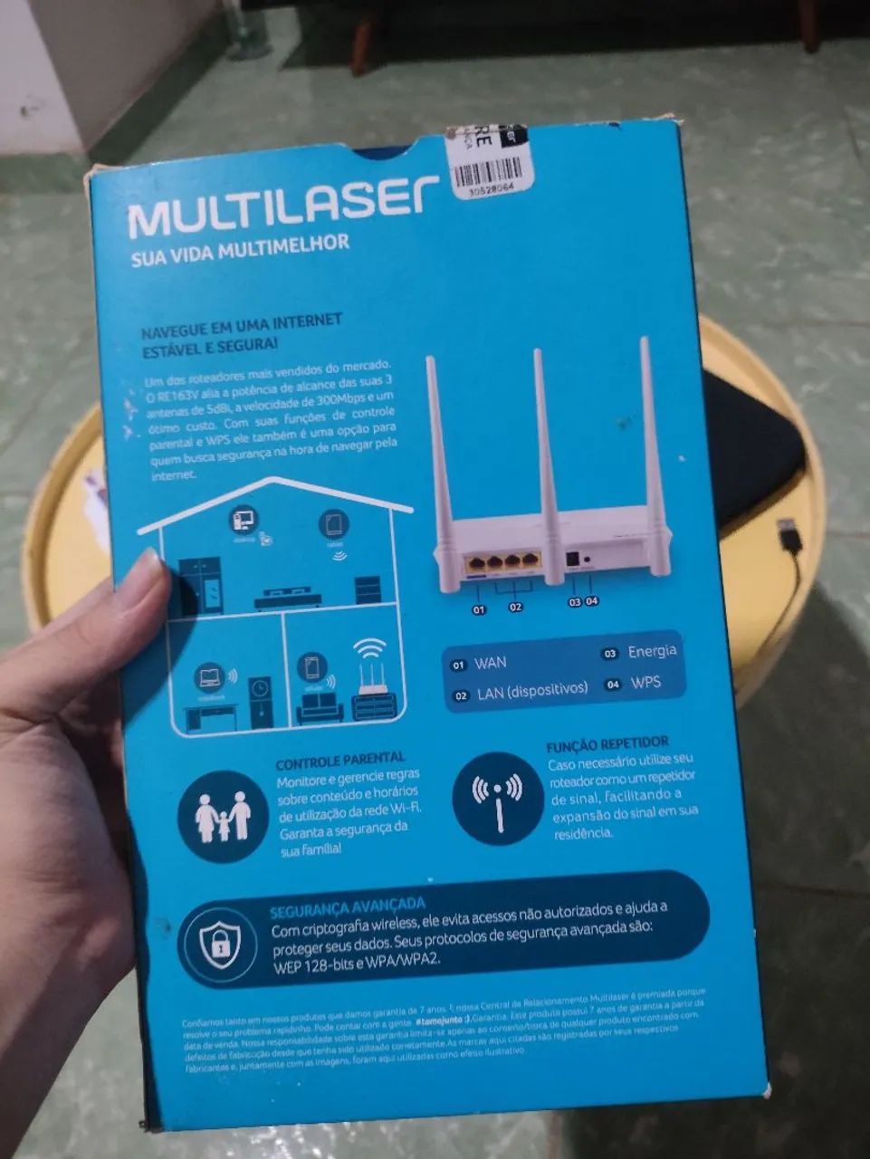Roteador Wireless Multilaser RE163V 300Mbps - Foto 2