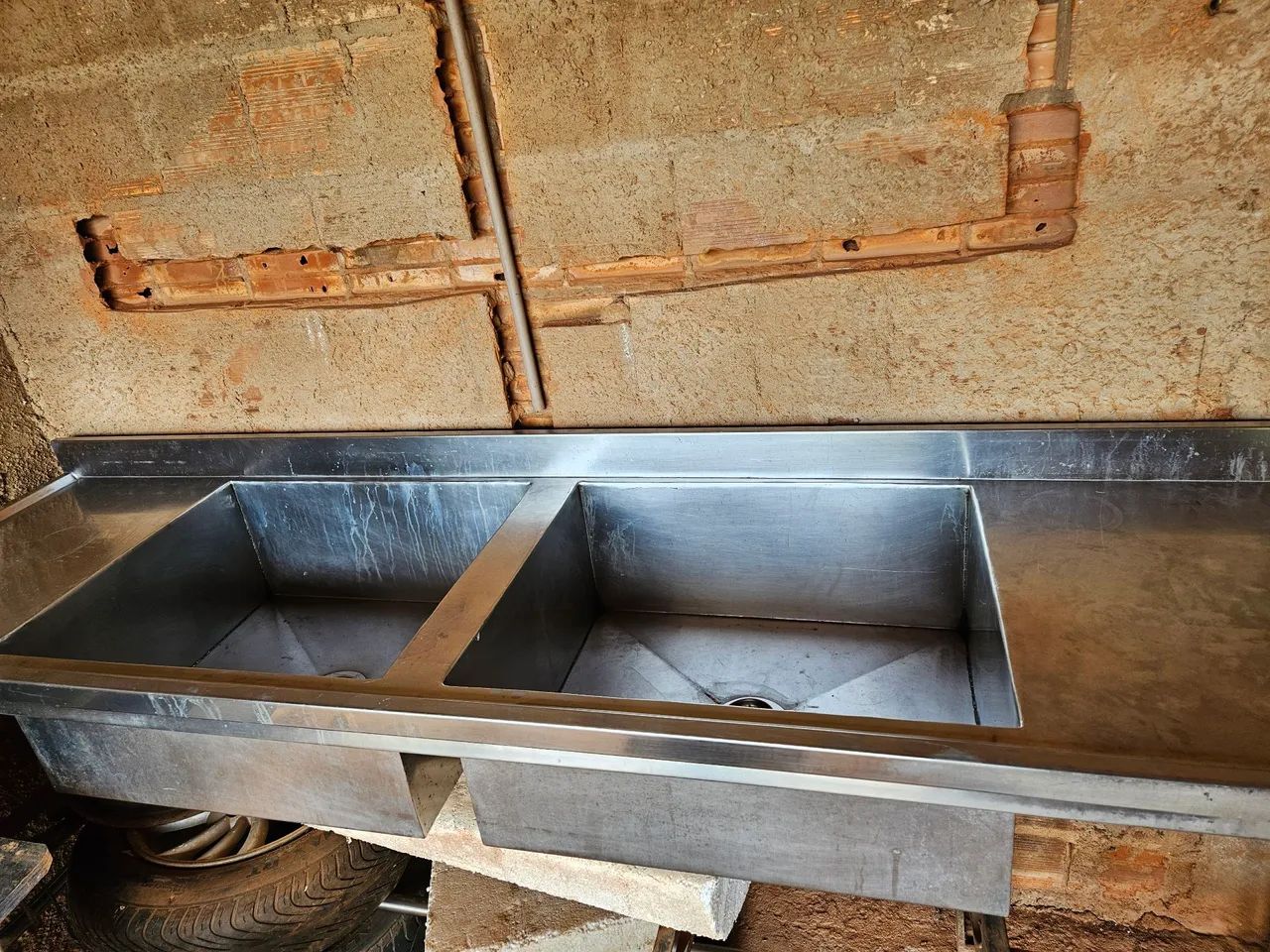 Pia inox 2 cubas tamanho 3 mts  - Foto 3