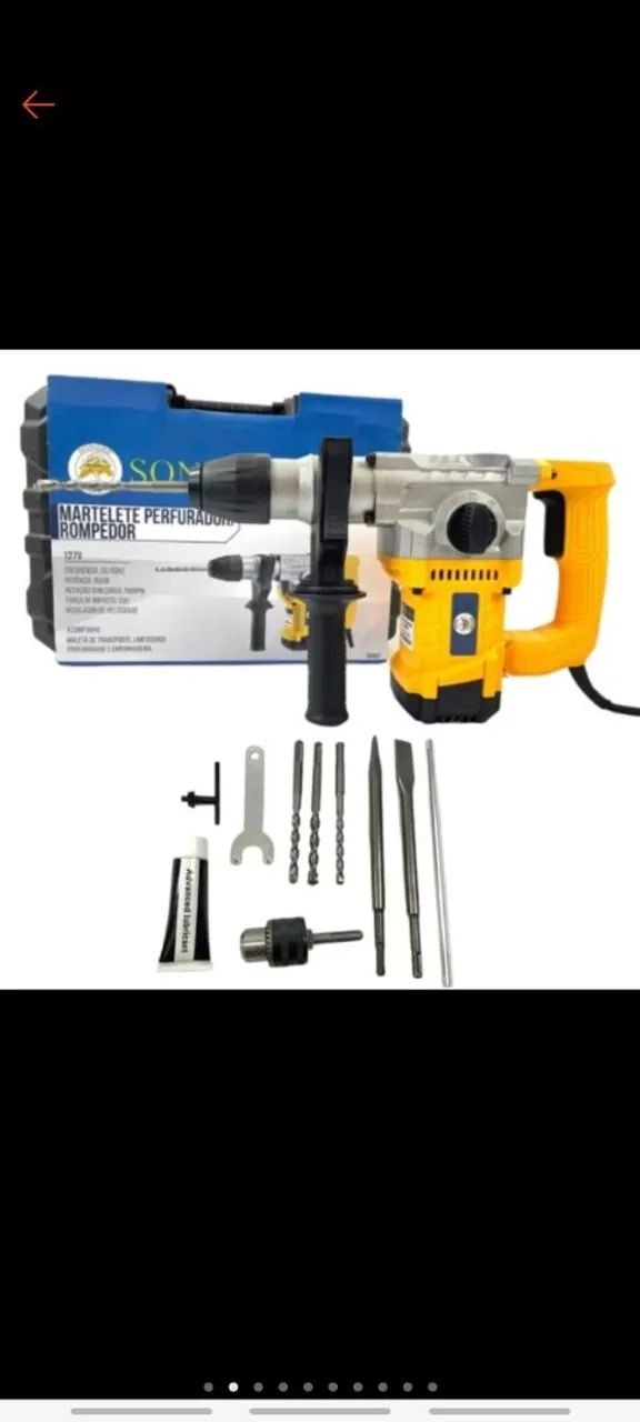 Martelete 5kg Novo 110v com Acessórios - Foto 3