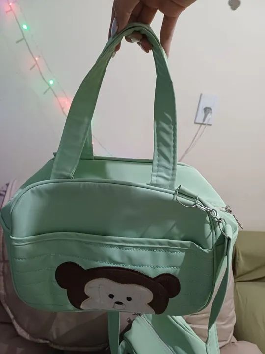 Bolsa maternidade térmica com tema de animais. - Foto 4