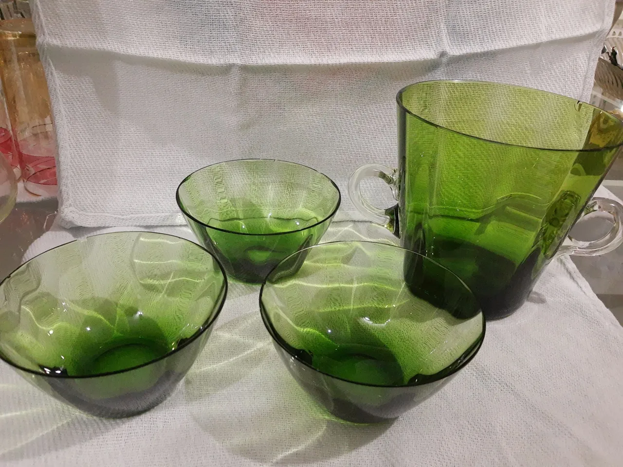 Conjunto de sobremesa de cristal