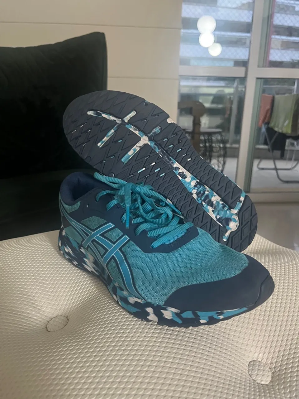 Tênis Asics Azul Esportivo