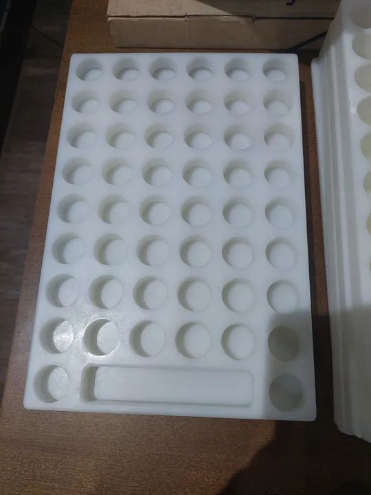 5 unidades Conj. de placas porcionadoras de brigadeiro gourmet perfeito estado - Foto 3