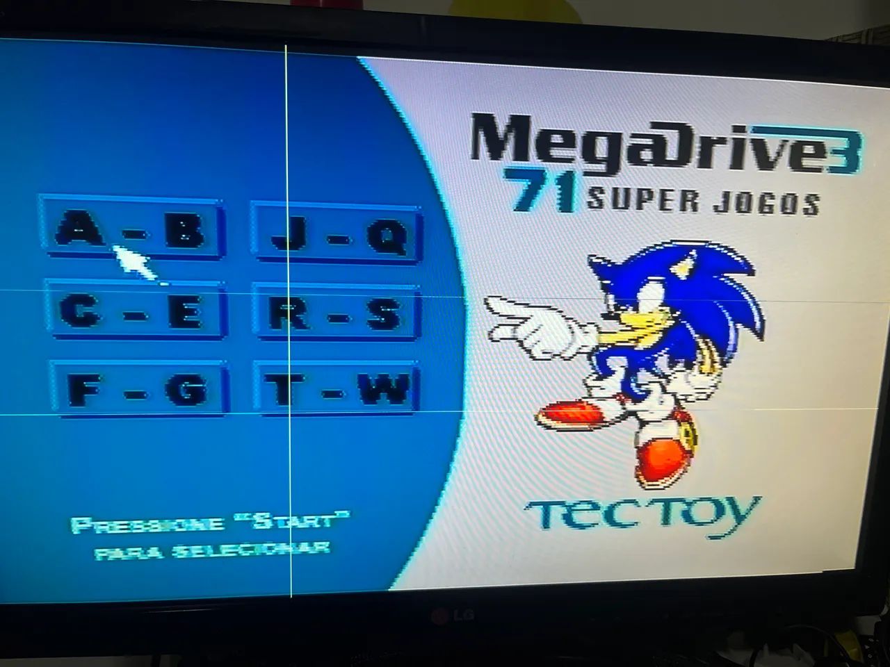Mega drive 3 cinza com 71 jogos na memória - Consoles de Vídeo