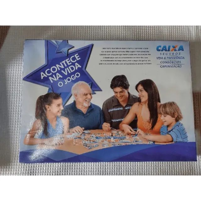 Jogo Acontece na Vida - Brinquedo da Caixa Estilo Banco Imobiliário Grow (raro)