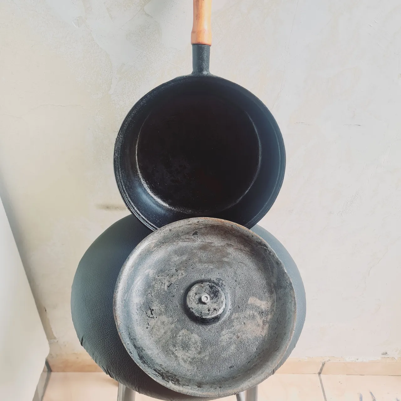 Panela de Ferro Fundido Antiga