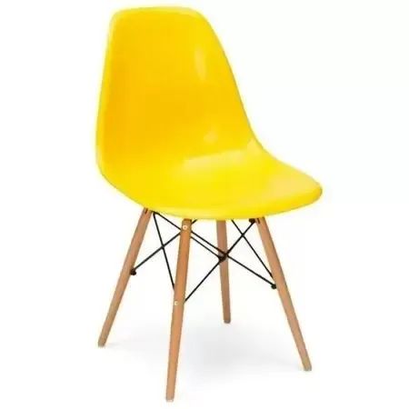 Cadeira Eames Base Madeira Eiffel - Receba com Frete Grátis 