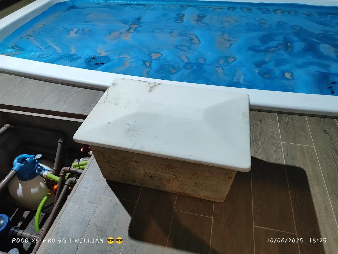 caixa fibra para motor de piscina