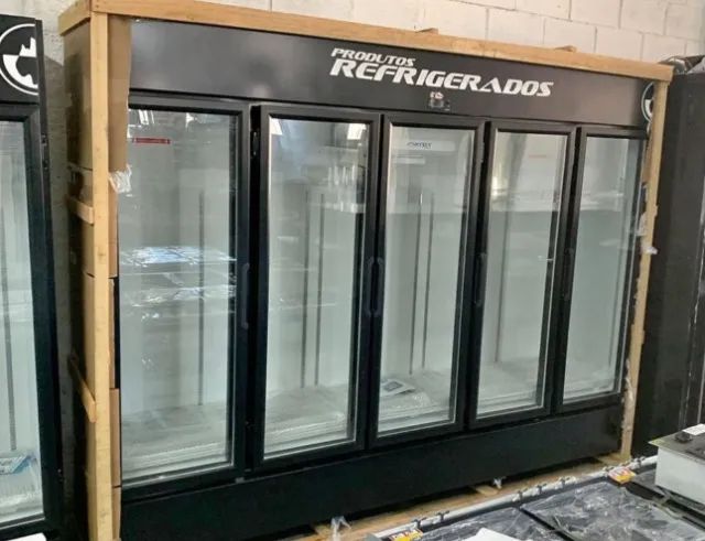 Expositor refrigerado 5 portas pronta entrega 