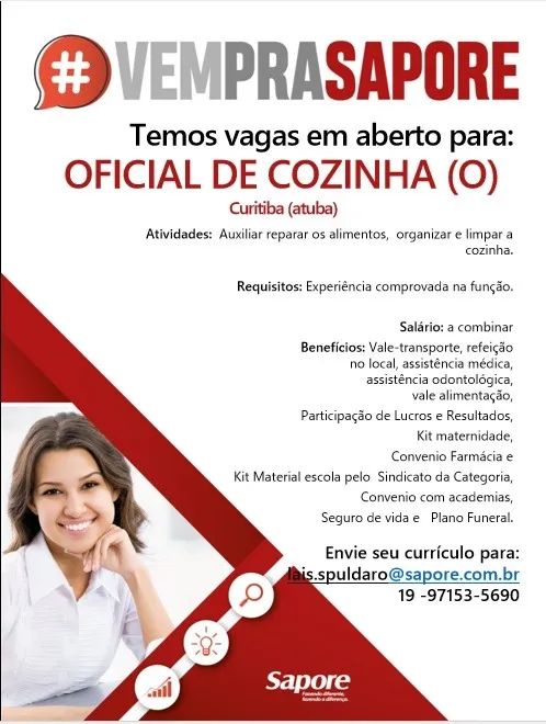 Vaga oficial de cozinha